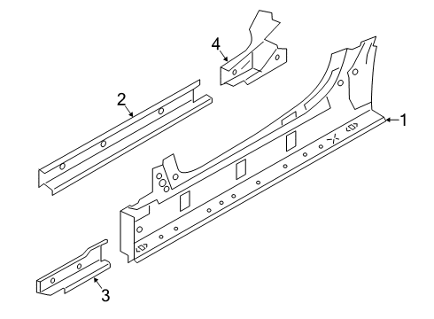 2024 Toyota GR Supra Rocker Panel Diagram