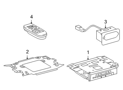 2013 Toyota Tundra Entertainment System Components Diagram