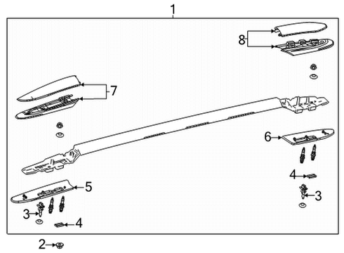 2022 Toyota Sienna Luggage Carrier Diagram 2 - Thumbnail