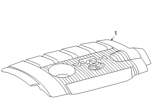 2014 Toyota Venza Engine Appearance Cover Diagram