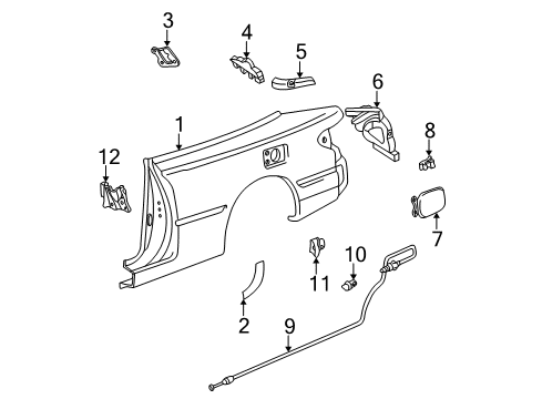 2000 Toyota Solara Fuel Door Diagram