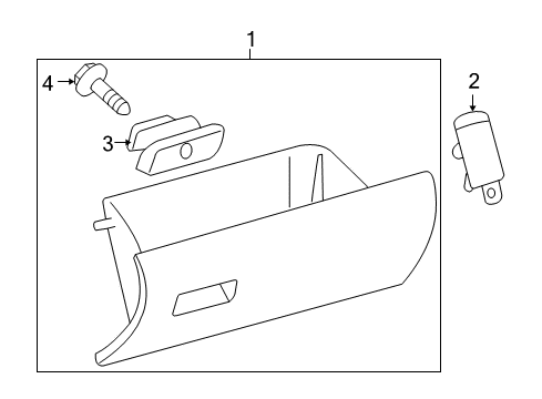 2014 Toyota Tacoma Glove Box Diagram
