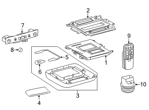 2015 Toyota Land Cruiser Entertainment System Components Diagram