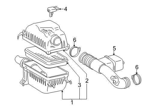 2005 Toyota Sequoia Air Intake Diagram