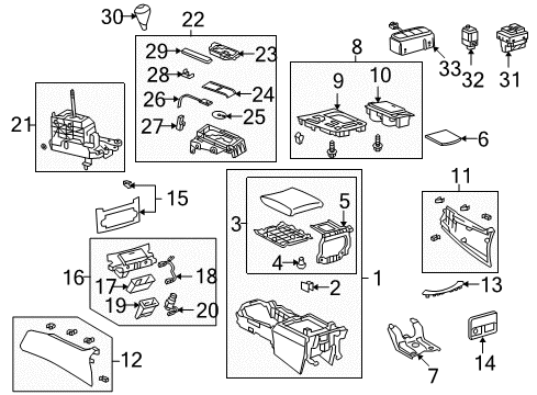 Housing, Connector Male Diagram for 90980-11967