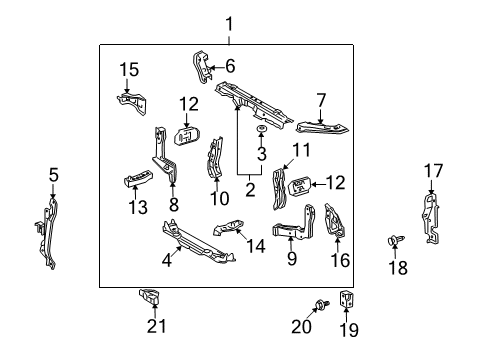 2006 Toyota Highlander Ambient Temperature Sensor Diagram for 88625-48021
