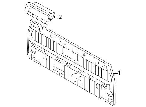2014 Toyota Tacoma Back Panel Diagram