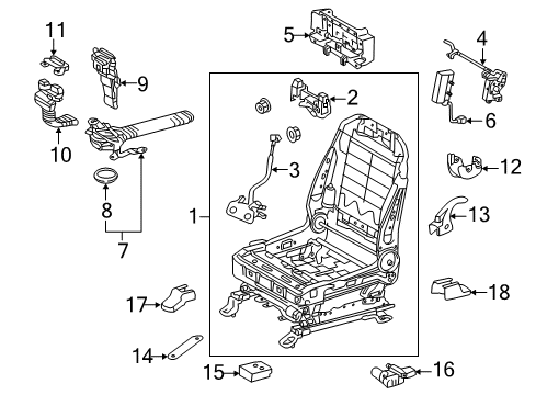 Controller, Seat Climate Control, Passenger Side Diagram for 85864-60030