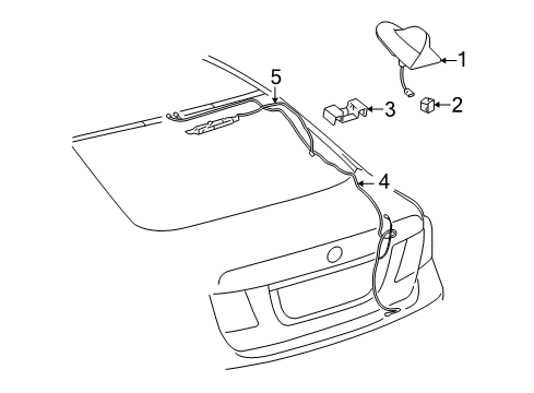 Protector, Telephone Antenna Diagram for 87268-50021