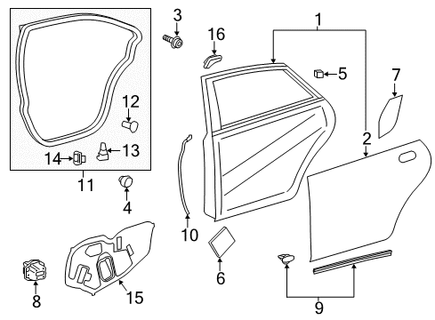 Pad, Side Panel Silencer, Front Diagram for 67811-33080