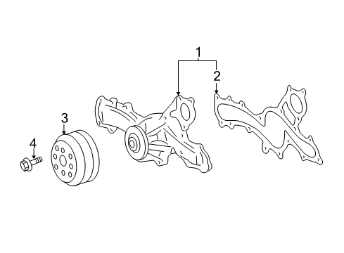 2017 Toyota Avalon Water Pump Diagram