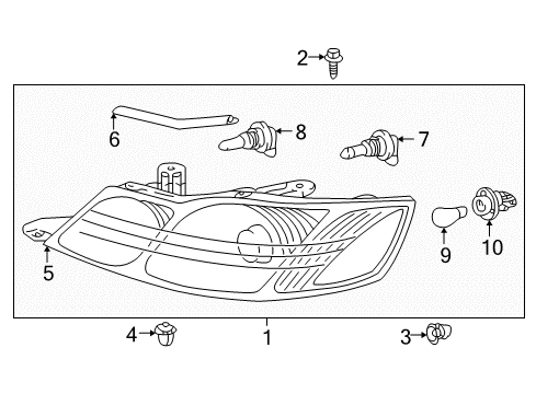 2004 Toyota Avalon Headlamps Diagram