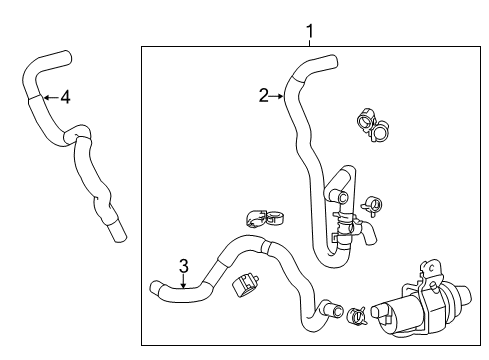 2018 Toyota Highlander Auxiliary Pump Diagram for 87200-0E040