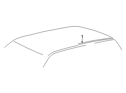 2005 Toyota Sequoia Exterior Trim - Roof Diagram