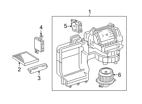 2013 Toyota Camry Blower Motor & Fan Diagram