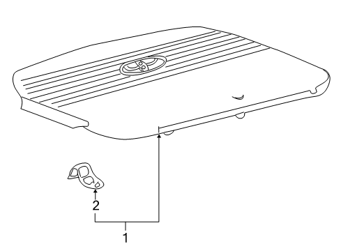1997 Toyota Camry Engine Appearance Cover Diagram