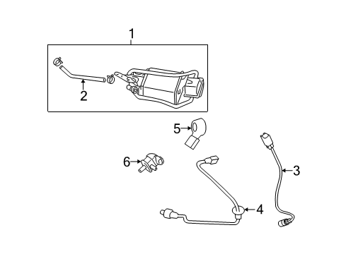 2012 Toyota Matrix Emission Components Diagram