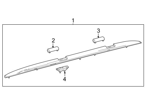 2024 Toyota Sequoia Luggage Carrier Diagram
