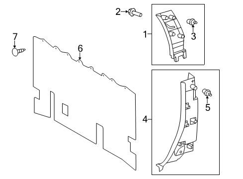 2018 Toyota Tundra Interior Trim - Cab Diagram