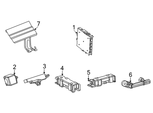 2022 Toyota Sienna Keyless Entry Components Diagram