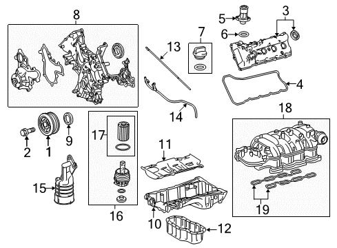 2014 Toyota Tundra Engine Parts & Mounts, Timing, Lubrication System Diagram 2 - Thumbnail