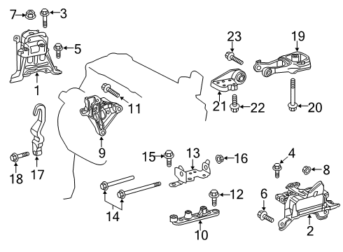 2019 Toyota Corolla Torque Converter Diagram for 32000-12500