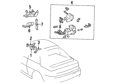 1994 Toyota MR2 Anti-Lock Brakes Diagram