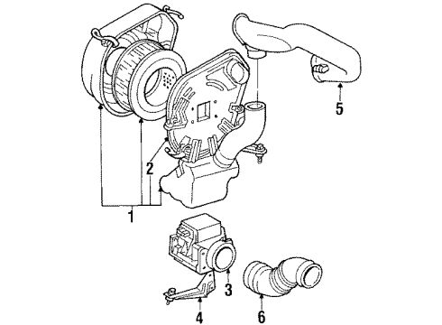 1986 Toyota MR2 Throttle Position Sensor Diagram for 89452-20060