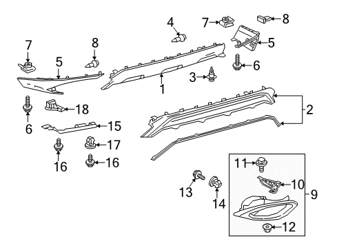 Nut, Flange Diagram for 94151-80541