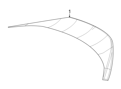 2022 Toyota GR86 Rear Spoiler Diagram