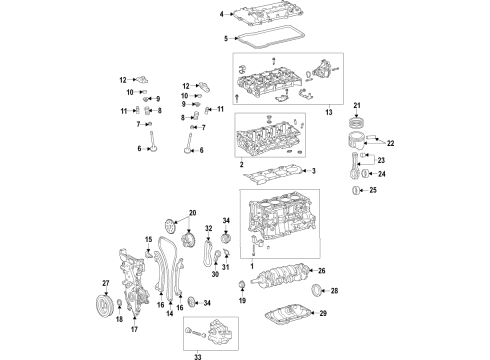 2017 Toyota Corolla iM Rear Mount Diagram for 12371-37411