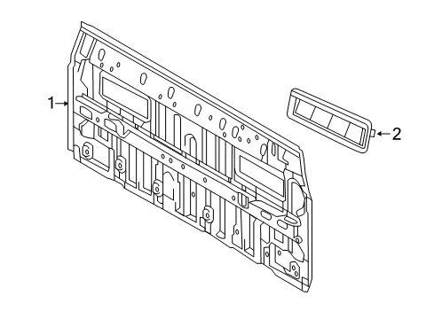 2022 Toyota Tacoma Back Panel Diagram