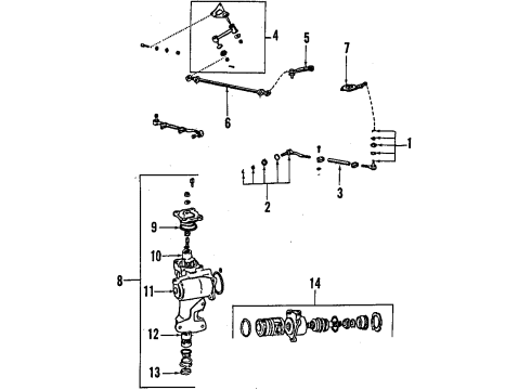 1991 Toyota Pickup Pitman Arm Diagram for 45411-35320