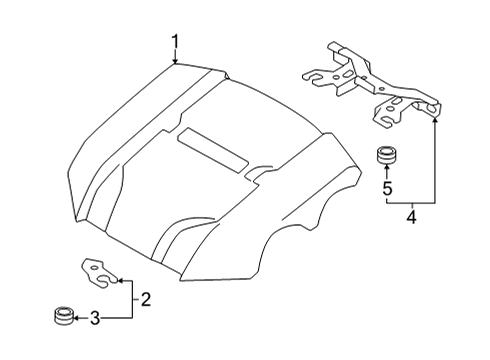 2022 Toyota GR86 Engine Appearance Cover Diagram