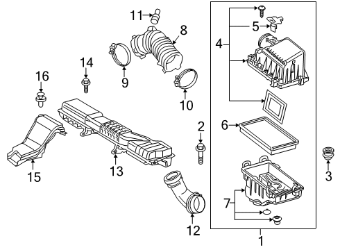 2022 Toyota Corolla Filters Diagram