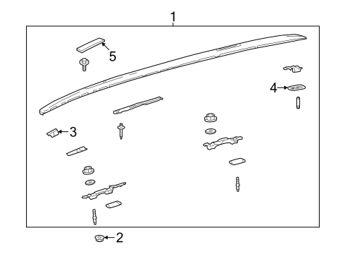 2022 Toyota RAV4 Prime Luggage Carrier Diagram 4 - Thumbnail