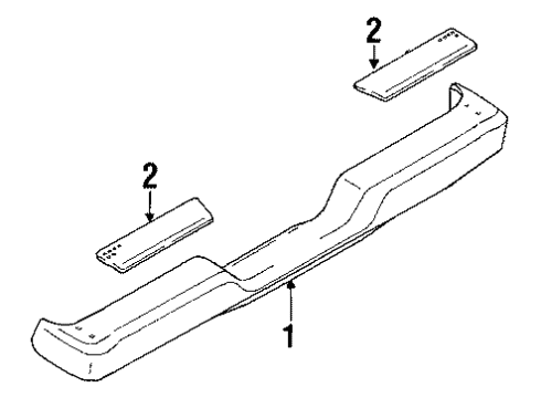 1994 Toyota Pickup Rear Bumper Diagram