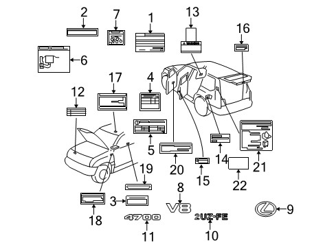 Plate, Engine Specification Diagram for 11292-50020