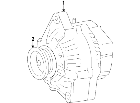 2015 Scion iQ Alternator Diagram for 27060-47060