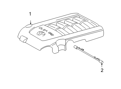 2013 Toyota Tundra Engine Appearance Cover Diagram