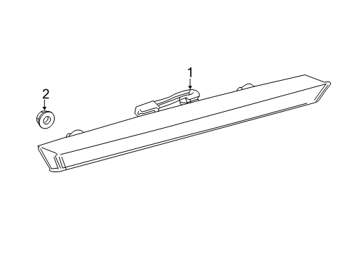 2022 Toyota Corolla High Mount Lamps Diagram