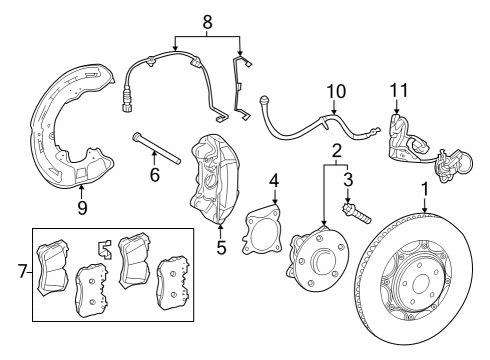 Pin, W/Hole(For Disc Brake Pad, Front) Diagram for 47735-50200