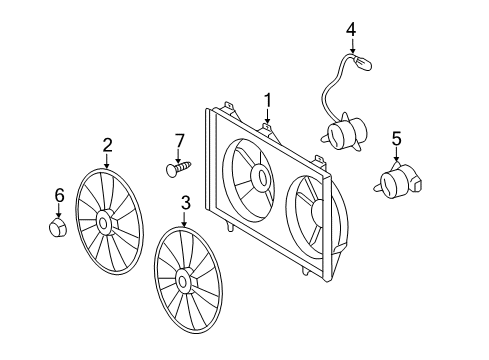 2013 Toyota Camry Cooling System, Radiator, Water Pump, Cooling Fan Diagram