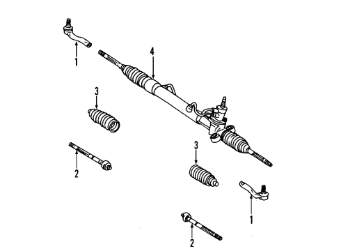 2008 Scion xB Steering Column & Wheel, Steering Gear & Linkage Diagram 4 - Thumbnail