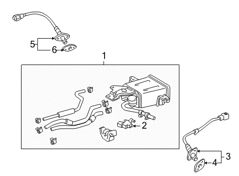 2002 Toyota 4Runner Emission Components Diagram