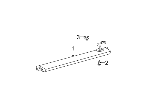 2004 Toyota Camry High Mount Lamps Diagram 2 - Thumbnail