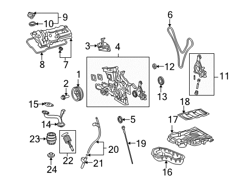 Gasket, Oil Pump Diagram for 15193-0P010