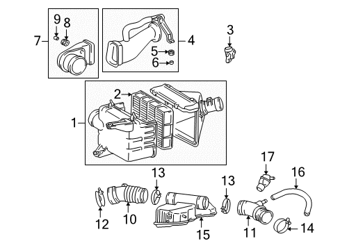 2002 Toyota 4Runner Air Intake Diagram