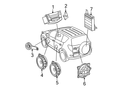2010 Toyota RAV4 Sound System Diagram