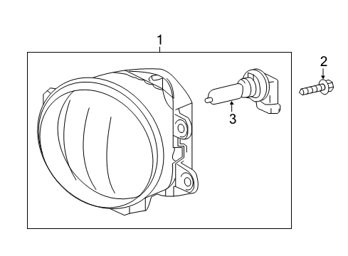 2022 Toyota Tacoma Fog Lamps Diagram